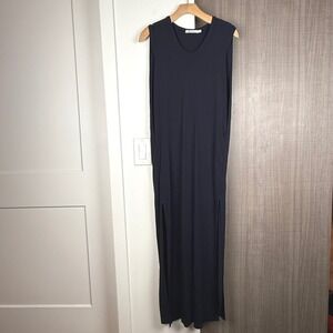 T‎ Alexander Wang Black Sleeveless Jersey Maxi Dress